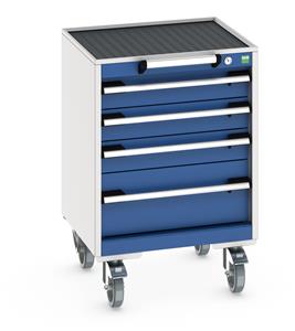 Bott Cubio Mobile 4 Drawer Cabinet - 525W x525D x785mmH 40402109.**
